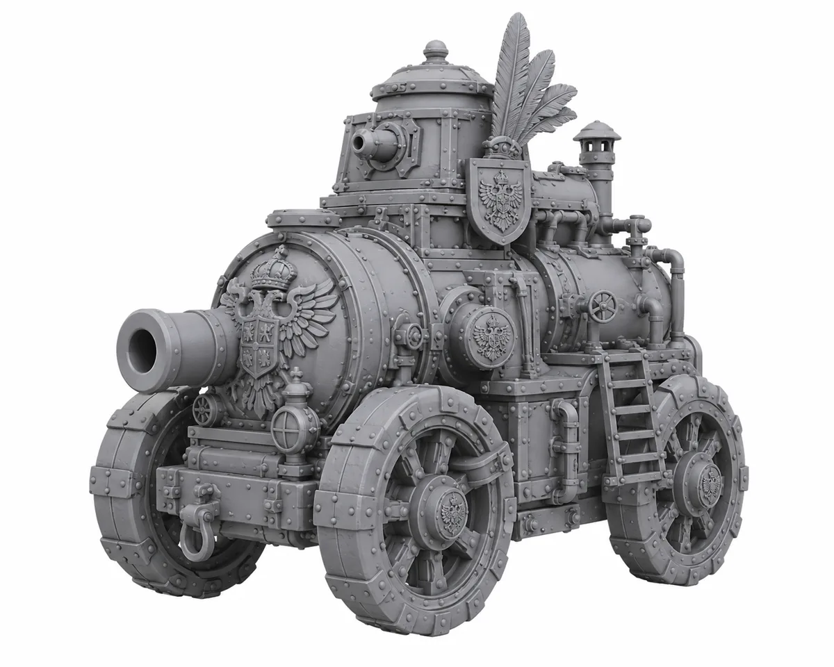 Machine à vapeur impériale — visuel de référence