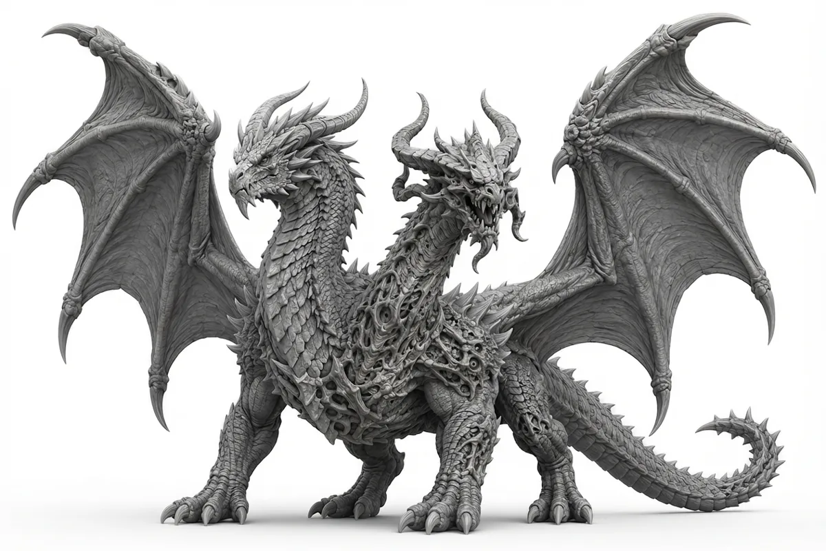Grand dragon mutant — visuel de référence