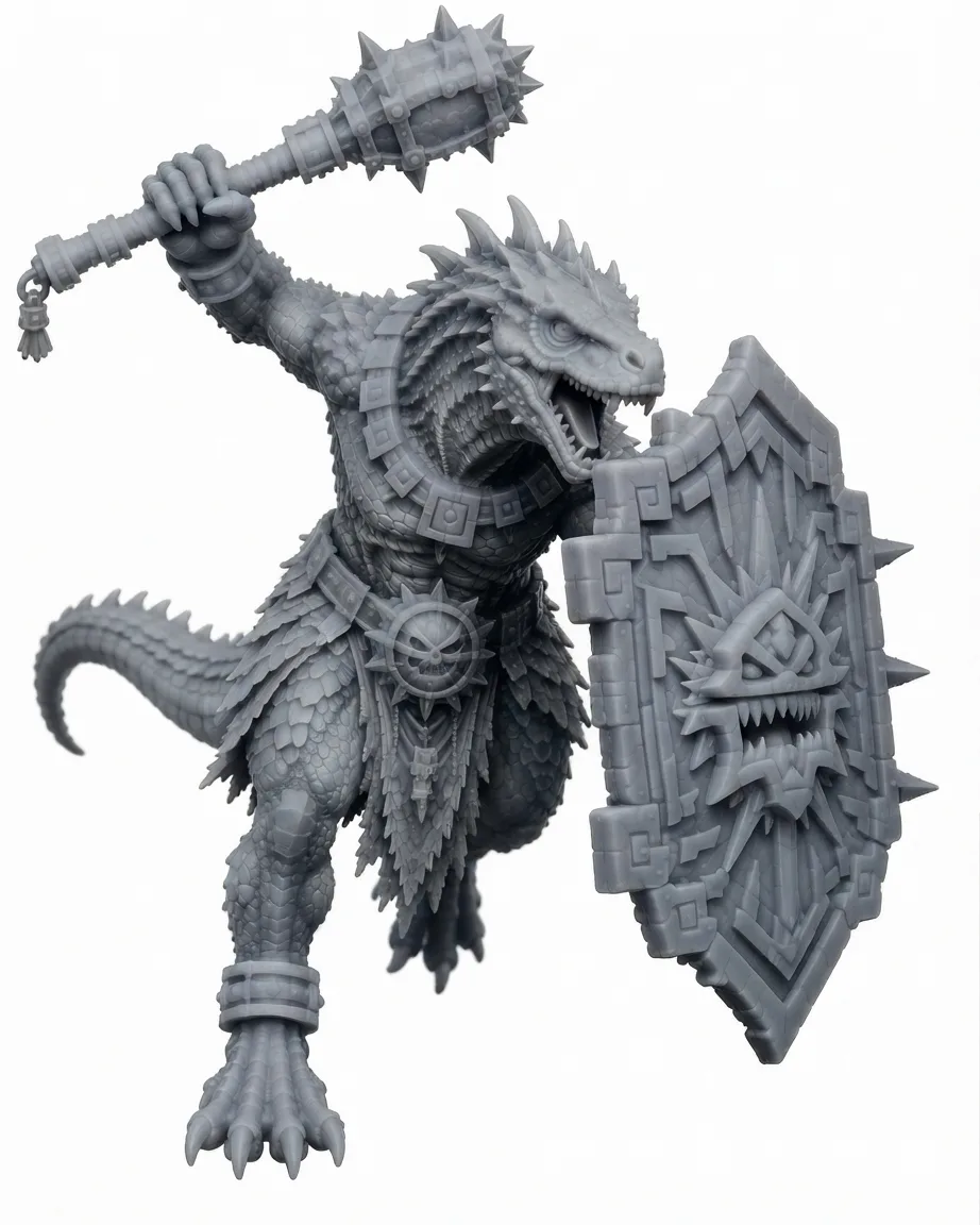 Combattants saurus — visuel de référence