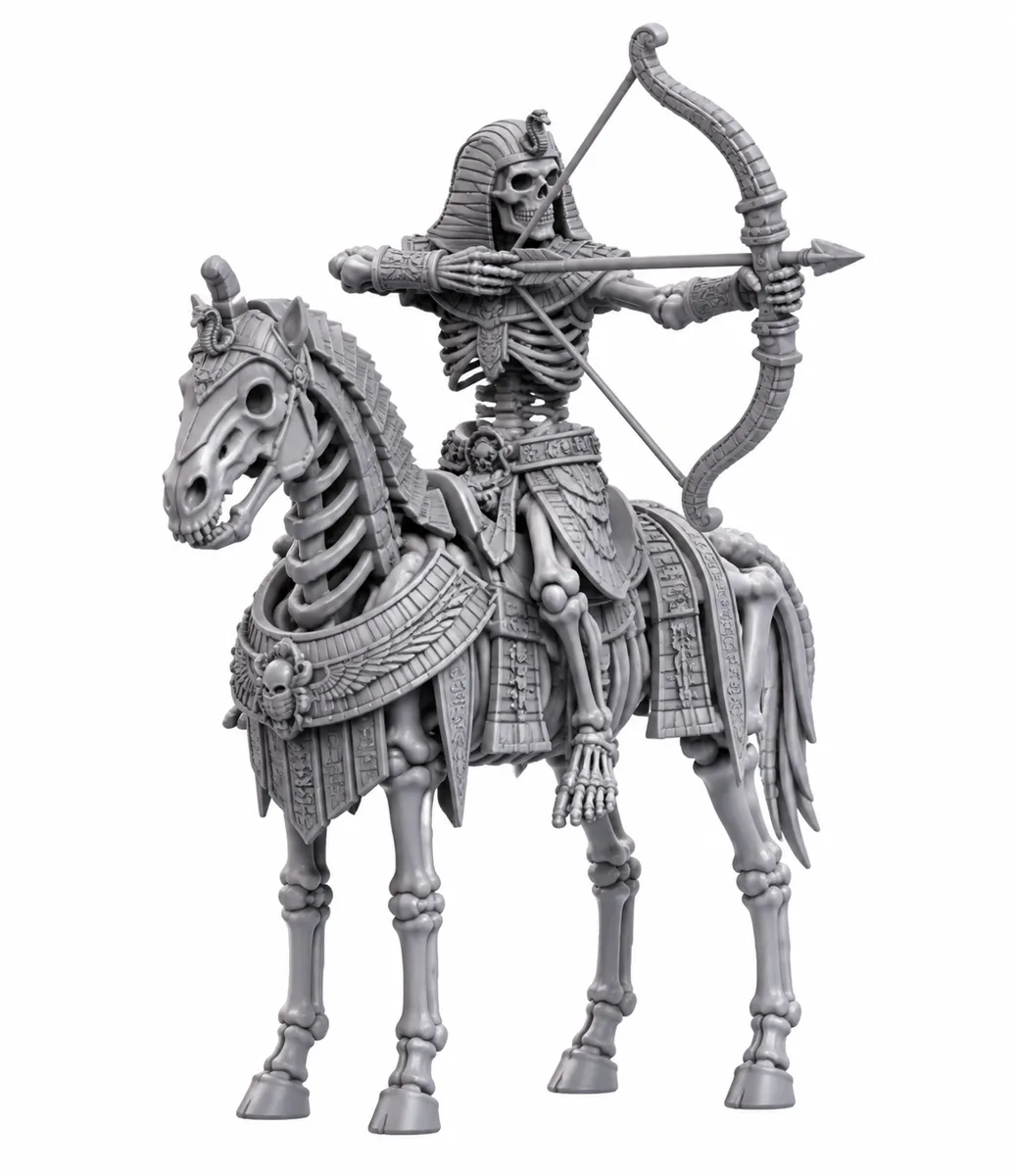 Tireurs osseux à cheval — visuel de référence