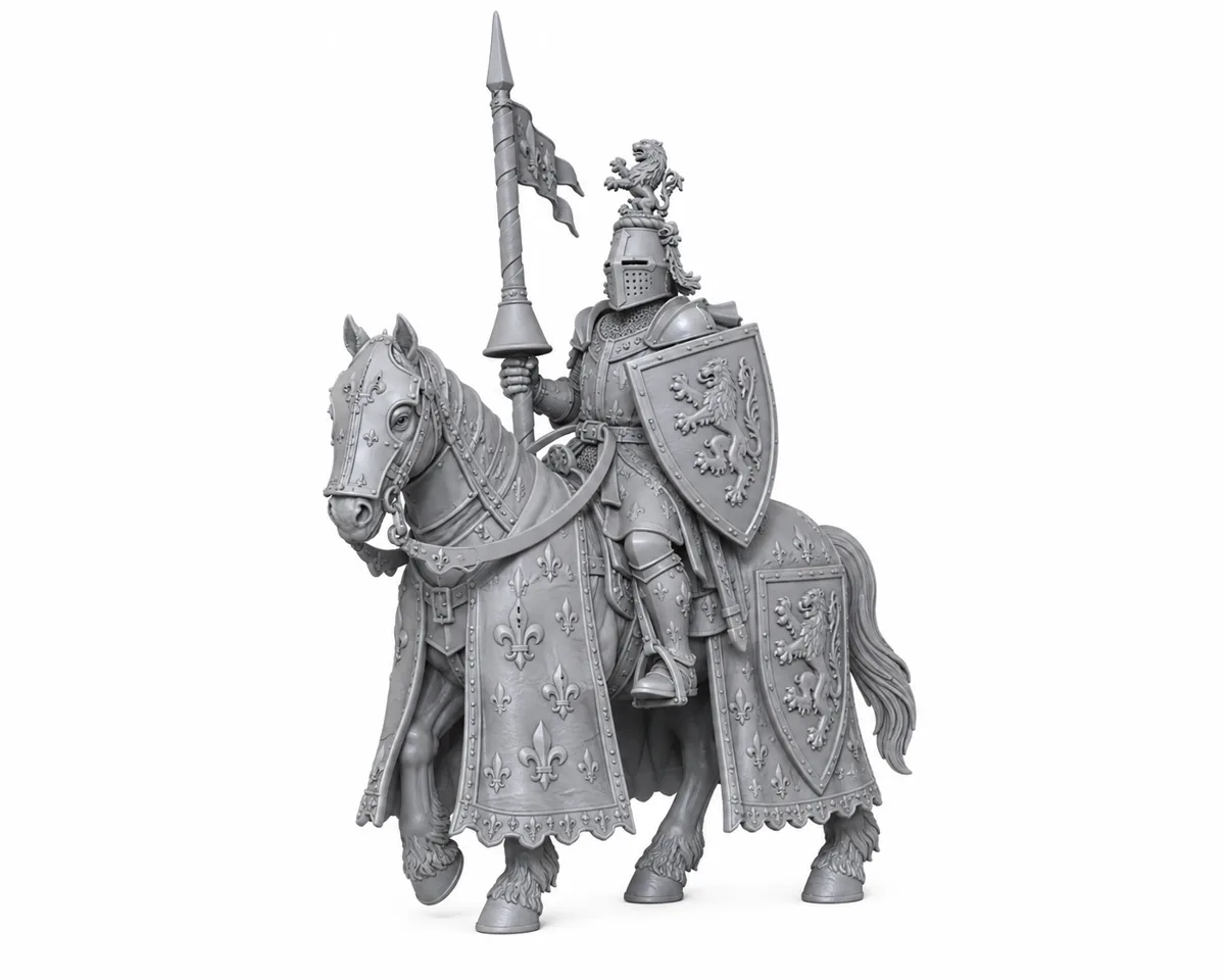 Chevaliers du royaume montés — visuel de référence