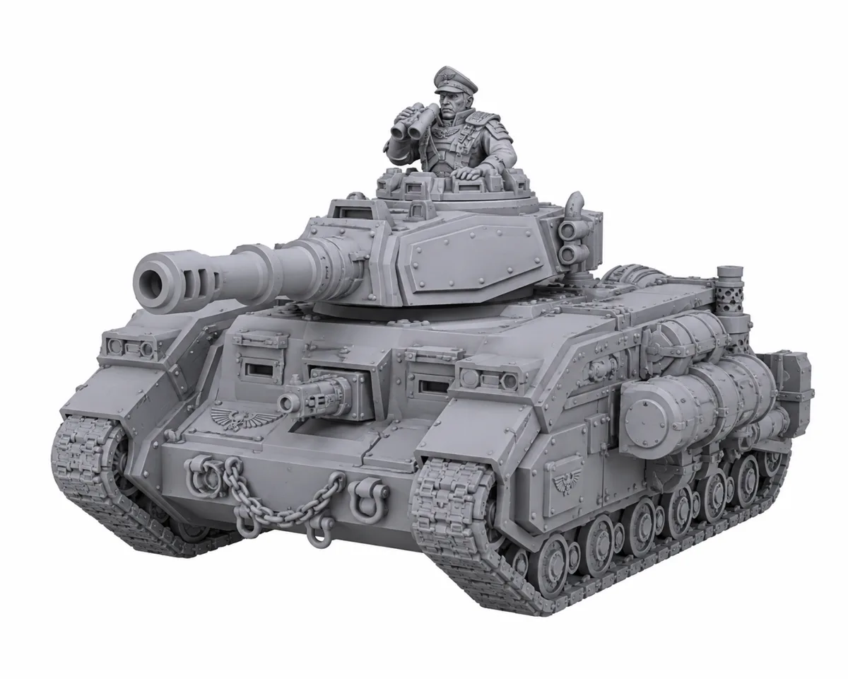 Officier de leman russ — visuel de référence du modèle