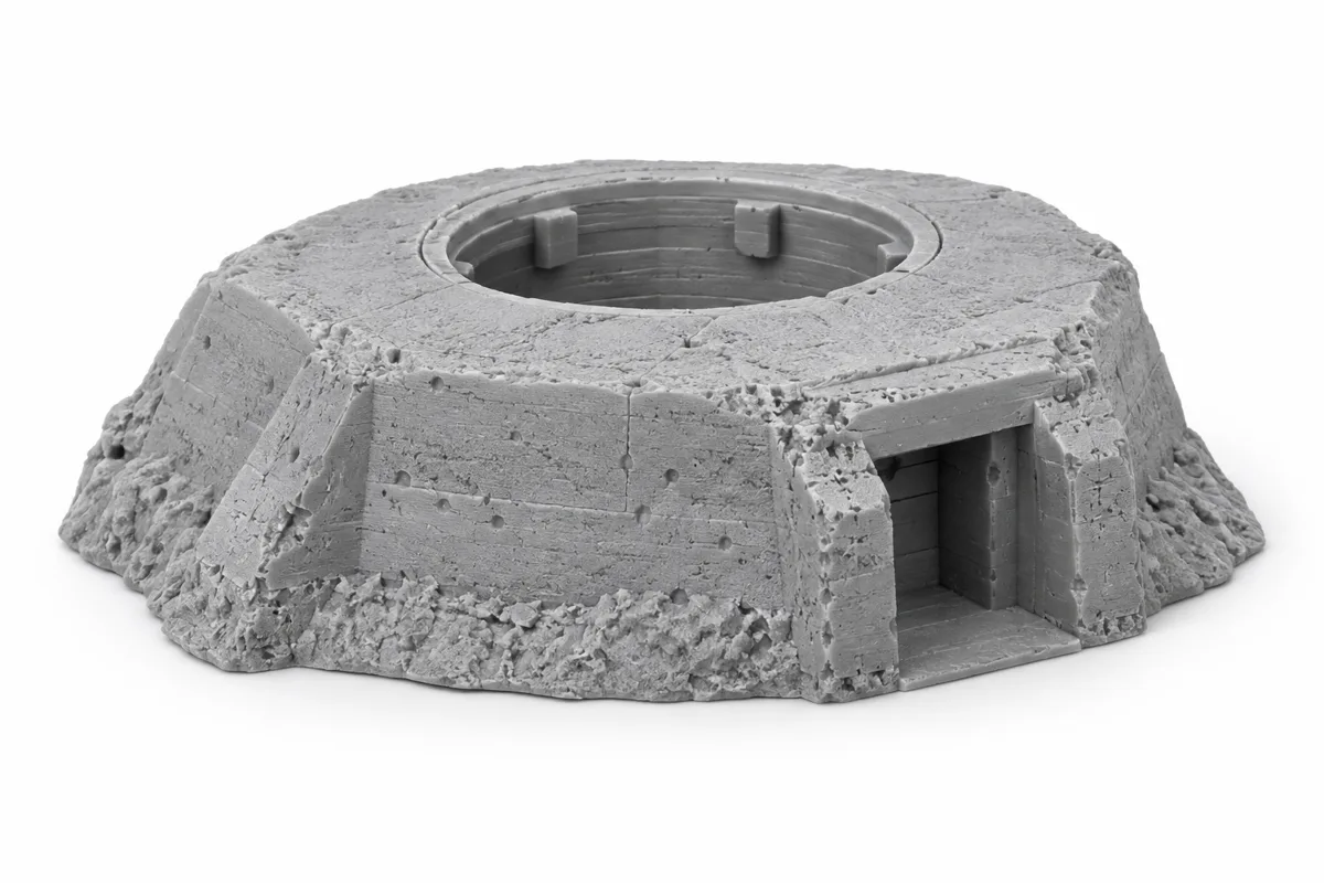 Bunker de type Tobrouk — visuel de référence du modèle