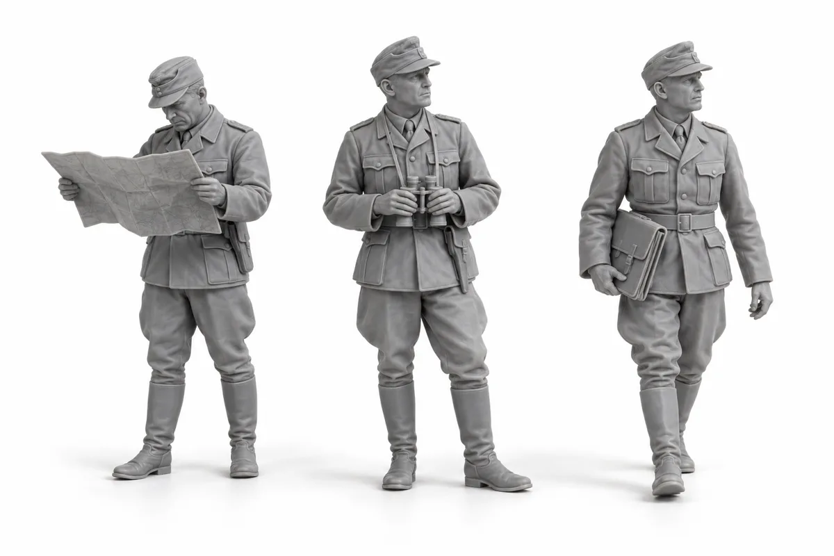 Officiers et état-major — visuel de référence du modèle