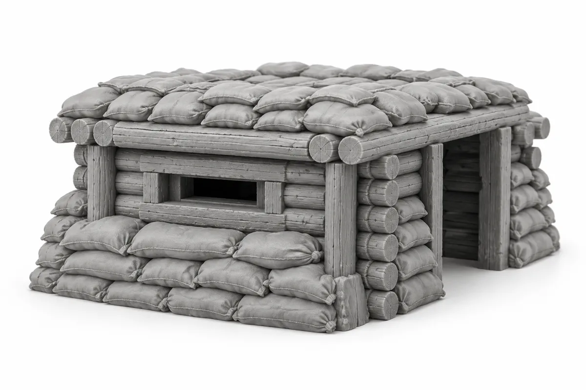 Blockhaus de campagne — visuel de référence