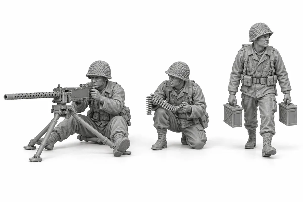 Équipe mitrailleuse M1919 — visuel de référence