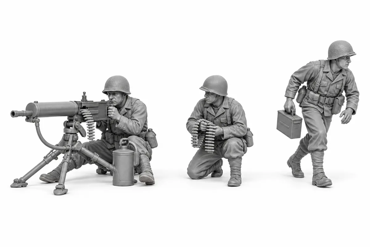 Équipe mitrailleuse M1917 — visuel de référence