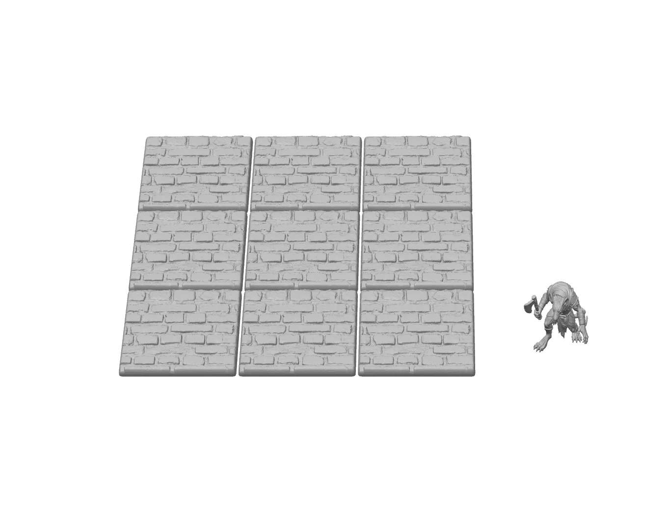 Chemin pavé · lot de 9 pièces — visuel de référence du modèle