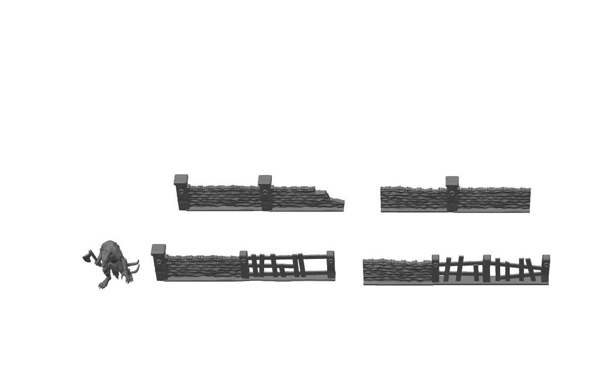Clôture de ferme · lot de 8 pièces — visuel de référence du modèle